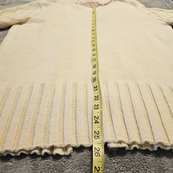 Women's Storybook Knits Handknit Beaded Floral Cardigan Size S - Picture 16 of 16